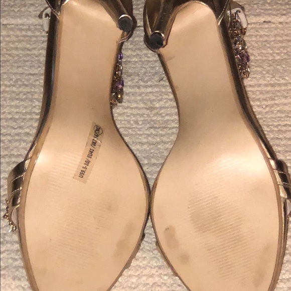 Gold Lame’  stiletto 👠 heels 10 - Picture 2 of 4